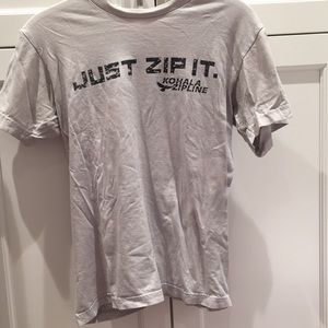 Super cute Hawaii zip line shirt